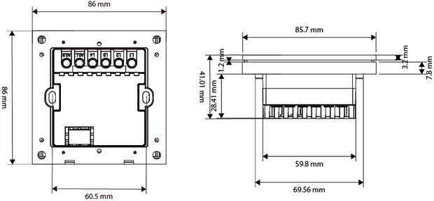 F3-pro Tuya Smart Central Control Panel ZigBee Wall Switch Home Automation Wireless Lighting Control System