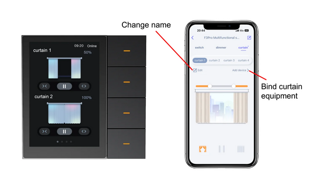 F3-pro Tuya Smart Central Control Panel ZigBee Wall Switch Home Automation Wireless Lighting Control System