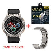 2024 KOSPET TANK T3 Smart Watch For Men 500mAh 60Days Battery IP69K 5ATM Waterproof AMOLED Bluetooth Call Military Men's Watches