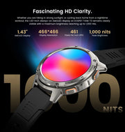 2024 KOSPET TANK T3 Smart Watch For Men 500mAh 60Days Battery IP69K 5ATM Waterproof AMOLED Bluetooth Call Military Men's Watches