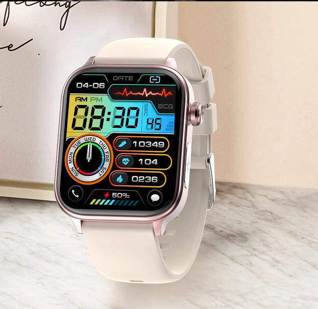 LIGE 2025 New ECG+PPG AI Healthy Diagnose Smart Watch Men Women Blood Lipid Uric Acid Female Menstrual Health Tracker Smartwatch