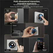 Tuya Wifi Smart Knob Central Control Screen Touch Rotate 3 Relays 4 Buttons Programmable Scene Switchh RTOS New System