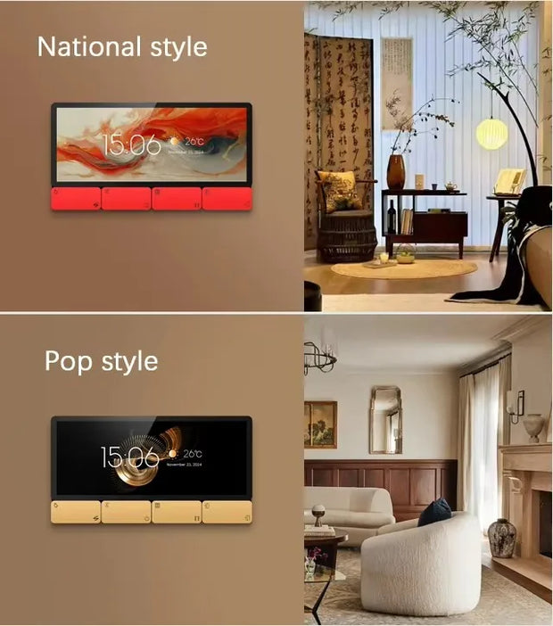 2025 Popular New type Tuya Smart Control Panel Zigbee Gateway With EU and UK For Smart Life Relay Music System Wall Amplifier