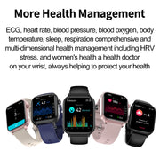LIGE 2025 New ECG+PPG AI Healthy Diagnose Smart Watch Men Women Blood Lipid Uric Acid Female Menstrual Health Tracker Smartwatch
