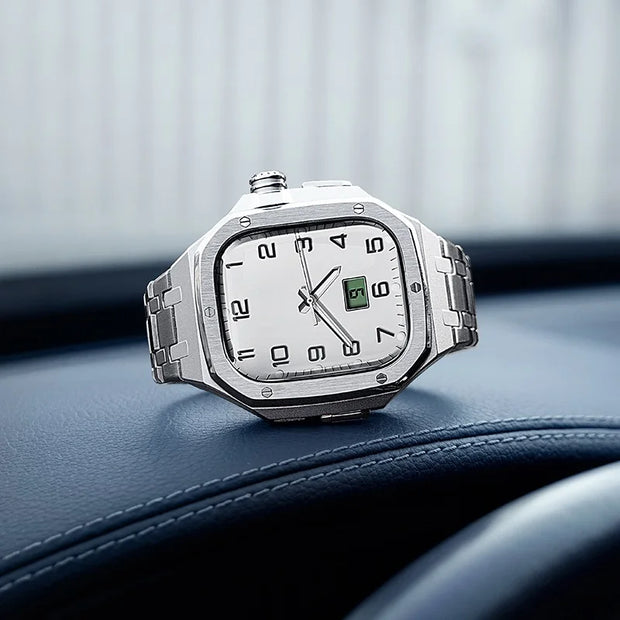 2024 Luxury Stainless Steel Watch Band for Apple Watch Series Ultra 49mm  Smart Watch Case with Stylish Strap