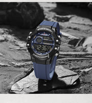 New NAVIFORCE Multi Functional Men's Watches Gas phase Digital Display Screen Silicone Strap Boy's Electronic Sports Male Clocks