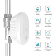 Tuya Smart WiFi Water Valve Water Flow Rate Water Meter Support Hot Water Timer Automatic Shut On/Off DN25 1” APP Controller