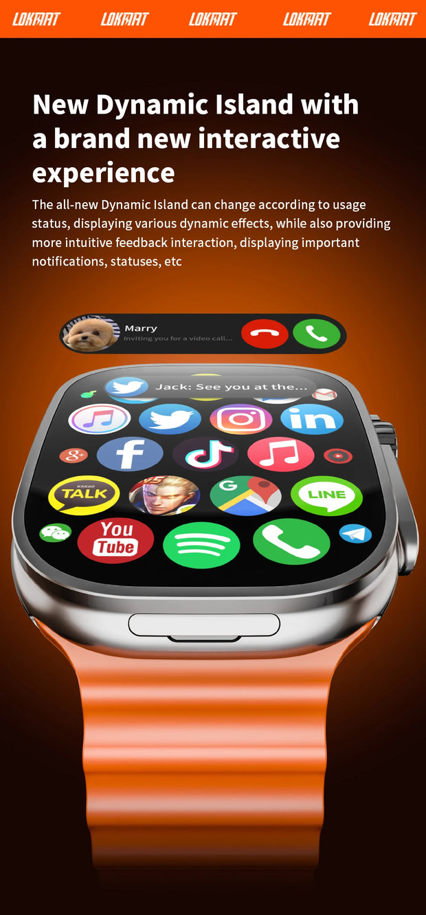 JC02 Pro 5G Smartwatch 2.29inch Amoled Curved Display S10 Ultra 3 Smart Watch With Rotary Camera GPS WIFI NFC Compass Video Call