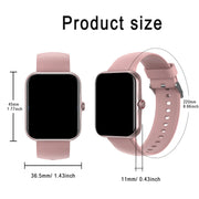 Smartwatch, custom wallpaper, call/message alerts, wireless calling, unisex sports watch, for Android and iPhone