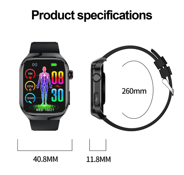 2025 New For Xiaomi Five organ examination Smart Watch Men ECG+PPG Uric Acid Blood Fat Bluetooth Call Sports Health Smartwatches