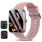 Smartwatch, custom wallpaper, call/message alerts, wireless calling, unisex sports watch, for Android and iPhone
