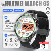 2025 New Sports Business Watch G5 PlUS Smart Watch Men 1.75"HD AMOLED Screen GPS track Heart Rate Compass Voice Call Smart Watch
