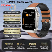 2025 New For Xiaomi Five organ examination Smart Watch Men ECG+PPG Uric Acid Blood Fat Bluetooth Call Sports Health Smartwatches
