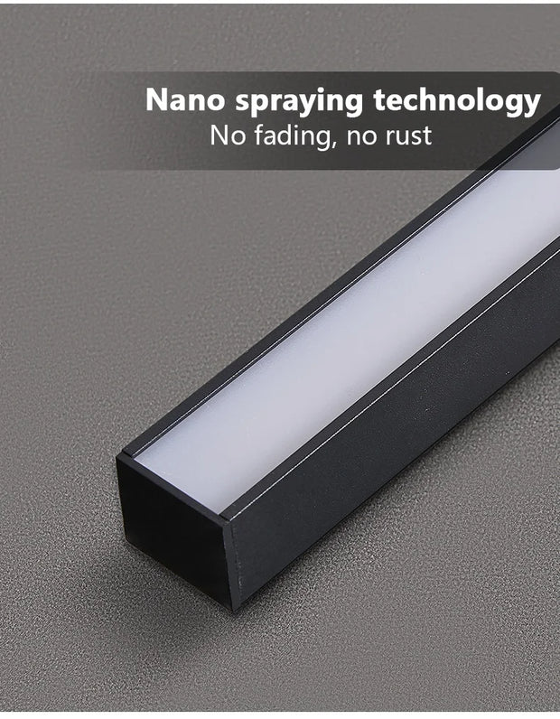 Modern LED Line Ceiling Lamp modern Living Room Dining Room Master Bedroom Study Fixture Gold Black Ceiling Lights Illumination