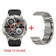 2024 KOSPET TANK T3 Smart Watch For Men 500mAh 60Days Battery IP69K 5ATM Waterproof AMOLED Bluetooth Call Military Men's Watches