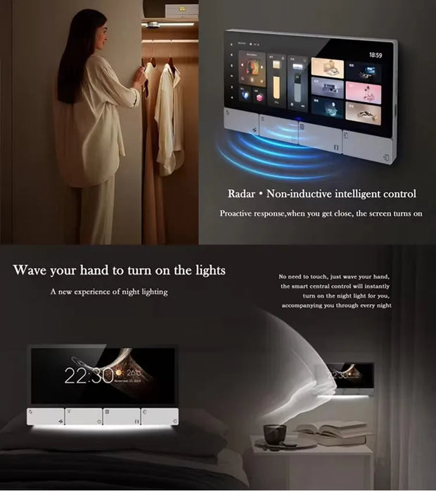 2025 Popular New type Tuya Smart Control Panel Zigbee Gateway With EU and UK For Smart Life Relay Music System Wall Amplifier