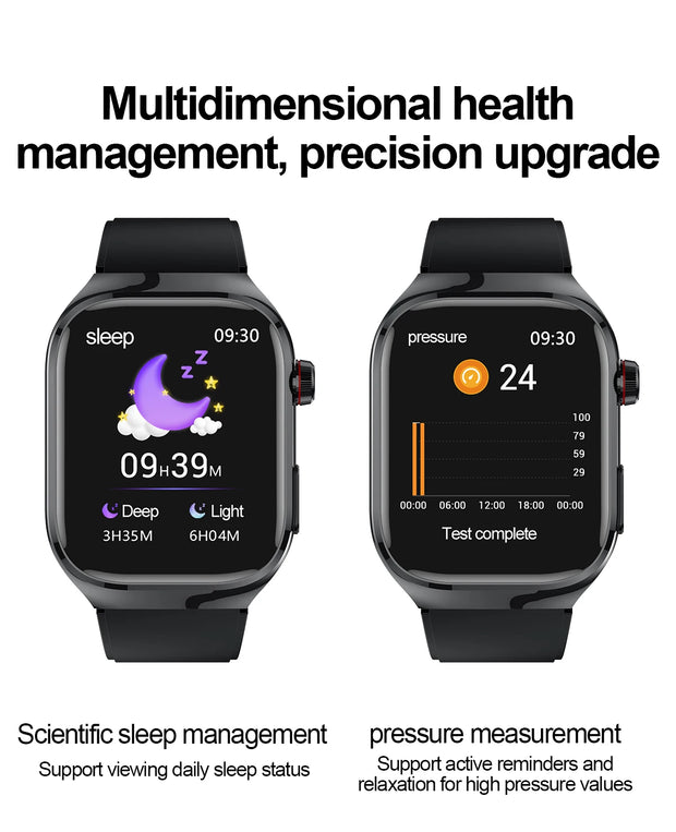 2025 New For Xiaomi Five organ examination Smart Watch Men ECG+PPG Uric Acid Blood Fat Bluetooth Call Sports Health Smartwatches