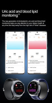 Airbag Smart Watch For huawei 2025 New health watch mens air Pump True Accurately Blood Pressure watches Uric Acid Blood Lipids