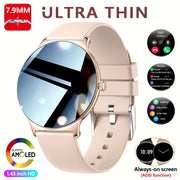 For Huawei New Ultra Slim AMOLED Smart Watch Women Screen Always Display Time Heart Rate BT Calling High-end Fashion Smartwatch