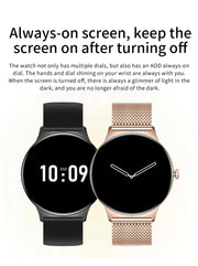 For Huawei New Ultra Slim AMOLED Smart Watch Women Screen Always Display Time Heart Rate BT Calling High-end Fashion Smartwatch