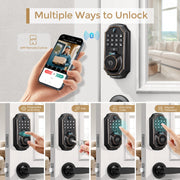 ARPHA Smart Lock D289L Set WiFi Video Smart Lock with Camera & Doorbell 5-in-1 Keyless Entry Fingerprint Door Lock Two-Way Audio