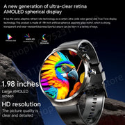 New Android 13.0 Dual System Smartwatch 4G Wifi GPS Smart Watch 210° Rotary Camera Heart rate Blood pressure Sim Card Gobal Call