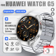 2025 New Sports Business Watch G5 PlUS Smart Watch Men 1.75"HD AMOLED Screen GPS track Heart Rate Compass Voice Call Smart Watch