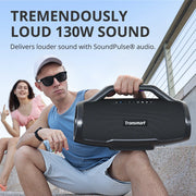 Tronsmart Bang Max Speaker Bluetooth Speaker with 130W, 3 Way Sound System, Sync Up 100+ Speakers, APP Control, Guitar/Mic Input