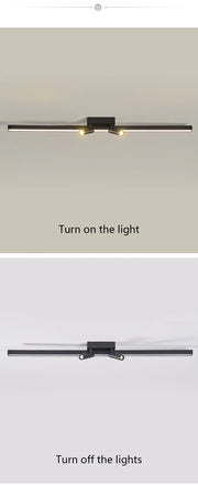 Modern LED Line Ceiling Lamp modern Living Room Dining Room Master Bedroom Study Fixture Gold Black Ceiling Lights Illumination