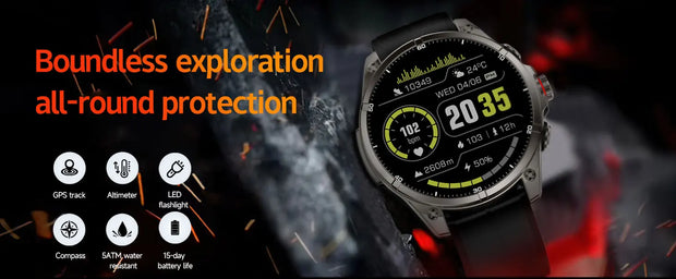 2025 New For Huawei GPS Smart Watch Men 466*466 AMOLED HD Precise GPS Compass BT Call Health Monitor IP69 Waterproof SWIM Watch