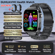 2025 New For Xiaomi Five organ examination Smart Watch Men ECG+PPG Uric Acid Blood Fat Bluetooth Call Sports Health Smartwatches