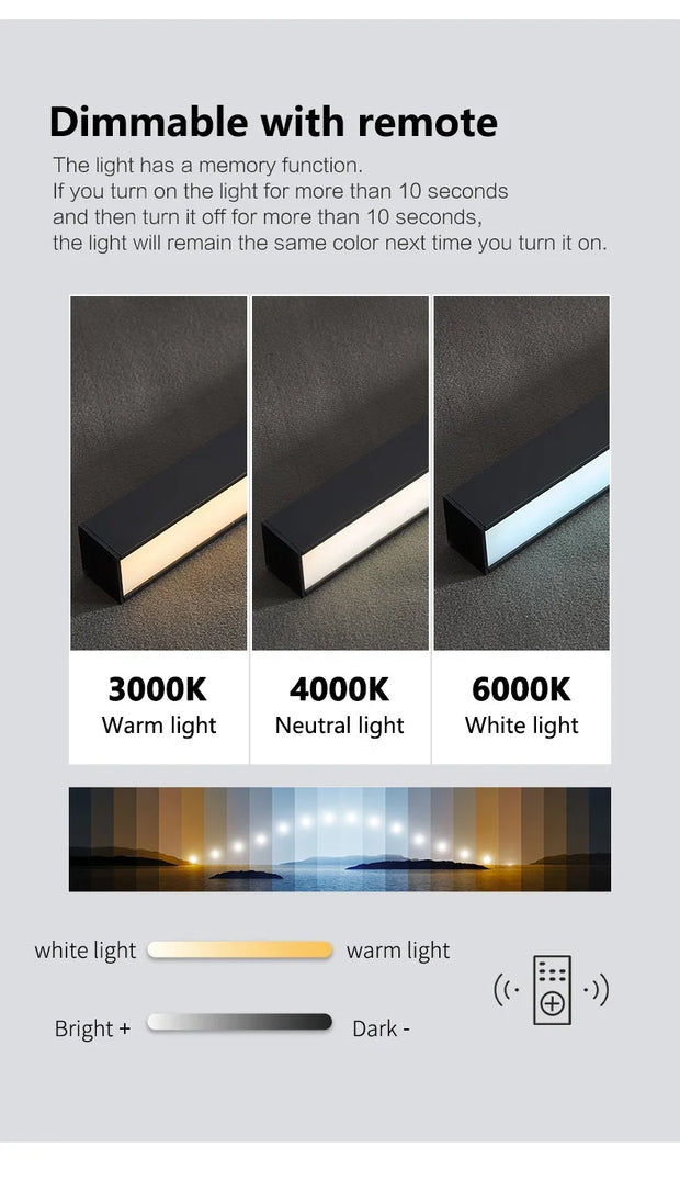 Modern LED Line Ceiling Lamp modern Living Room Dining Room Master Bedroom Study Fixture Gold Black Ceiling Lights Illumination