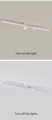 Modern LED Line Ceiling Lamp modern Living Room Dining Room Master Bedroom Study Fixture Gold Black Ceiling Lights Illumination