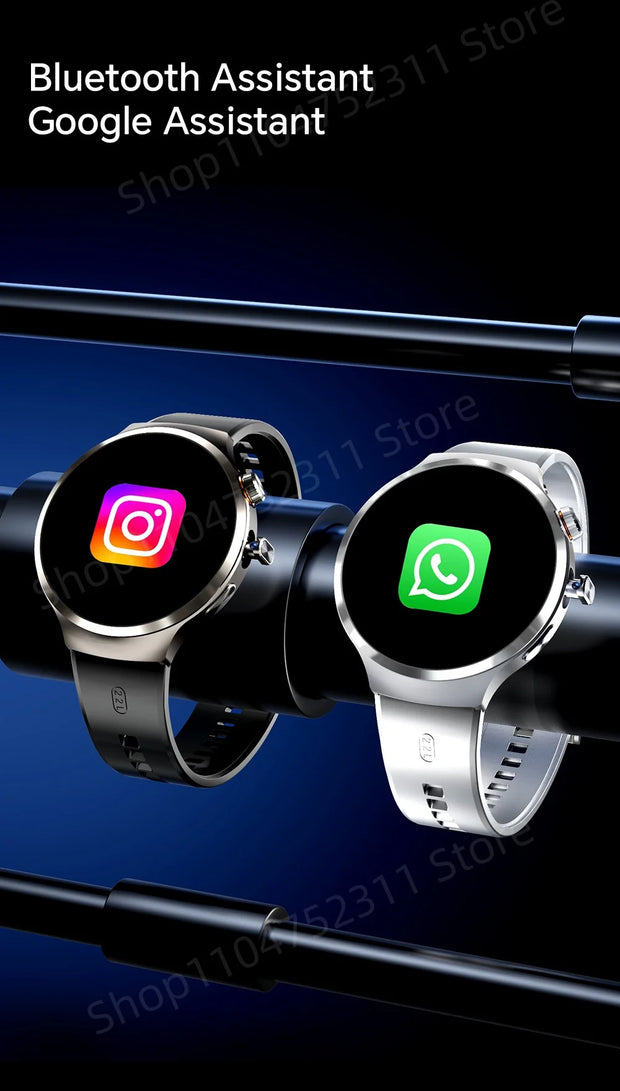 New Android 13.0 Dual System Smartwatch 4G Wifi GPS Smart Watch 210° Rotary Camera Heart rate Blood pressure Sim Card Gobal Call