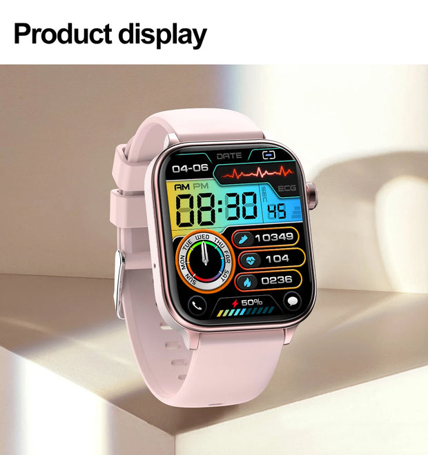 LIGE 2025 New ECG+PPG AI Healthy Diagnose Smart Watch Men Women Blood Lipid Uric Acid Female Menstrual Health Tracker Smartwatch