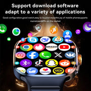 8GB+128GB RAM 5G/4G Android 9.0 Smart Watch 2.4 inch AMOLED 2100mah Battery 1000W Camera GPS WIFI Google APP Download Smartwatch