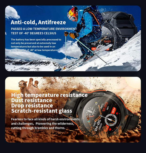 Oukitel SmartWatch BT10 Watch  Sport  2024  For Men 410mAh 1.43 Inch BT5.2  Men's Smartwatch