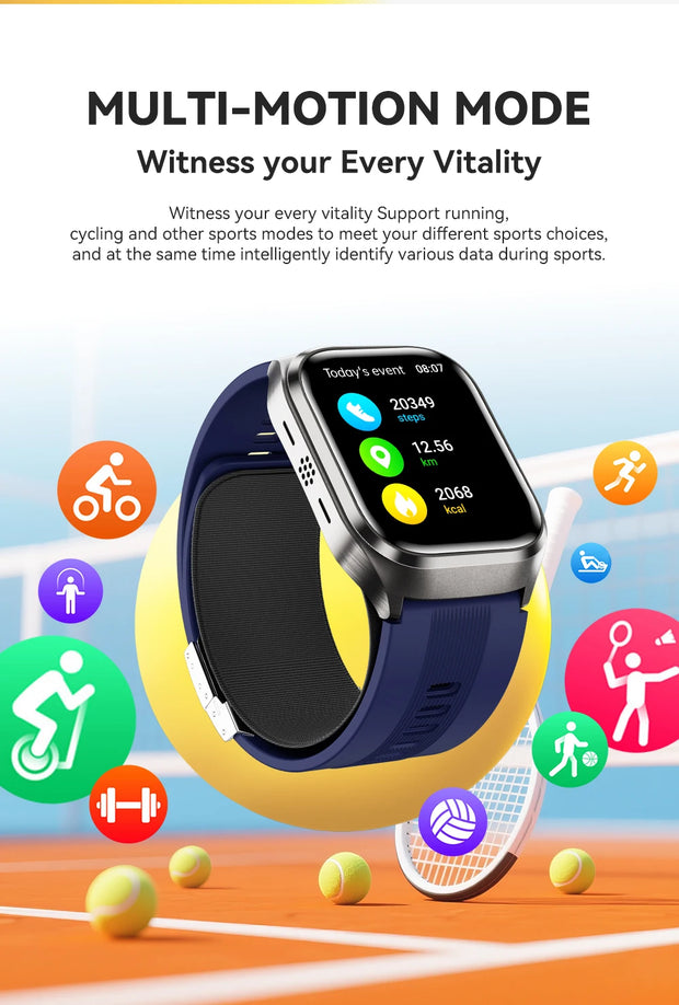 2025 For Huawei New High-end Laser Detection Airbag Smart Watch Men ECG+PPG Uric Acid Precise Blood Pressure Health Watches