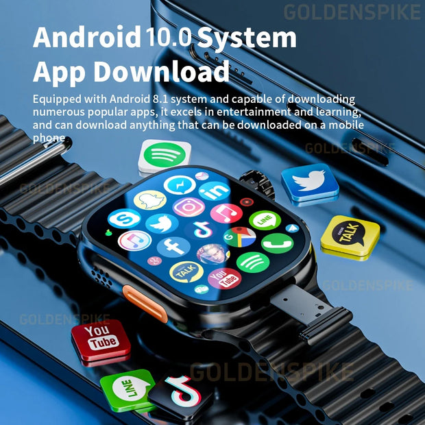 JC02 Pro 5G Smartwatch 2.29inch Amoled Curved Display S10 Ultra 3 Smart Watch With Rotary Camera GPS WIFI NFC Compass Video Call