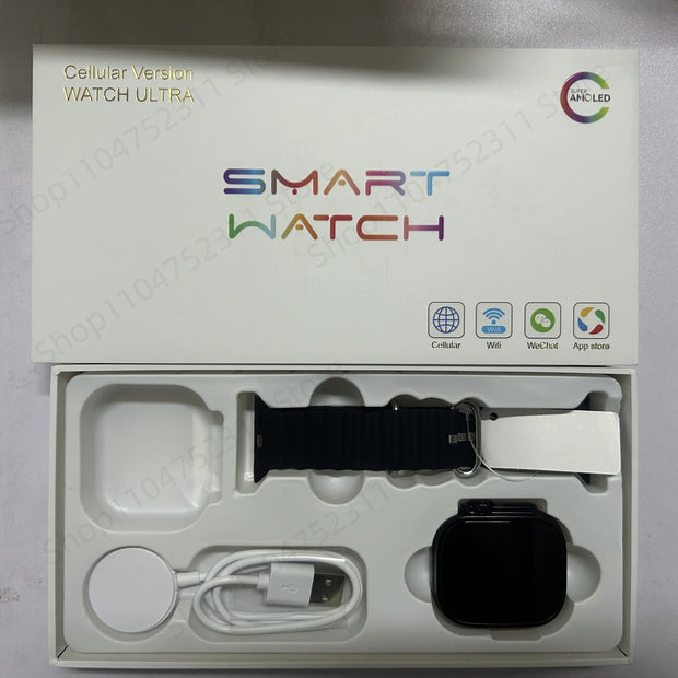 JC02 Pro 5G Smartwatch 2.29inch Amoled Curved Display S10 Ultra 3 Smart Watch With Rotary Camera GPS WIFI NFC Compass Video Call