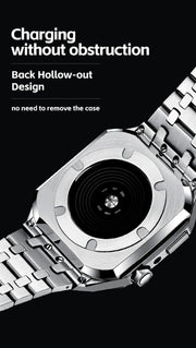 2024 Luxury Stainless Steel Watch Band for Apple Watch Series Ultra 49mm  Smart Watch Case with Stylish Strap