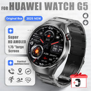 2025 New Sports Business Watch G5 PlUS Smart Watch Men 1.75"HD AMOLED Screen GPS track Heart Rate Compass Voice Call Smart Watch