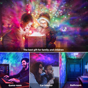 Starry Sky Projector Night Light With Speaker Smart Tuya WiFi APP Control Night Lights LED Star Projector For Bedroom Decor