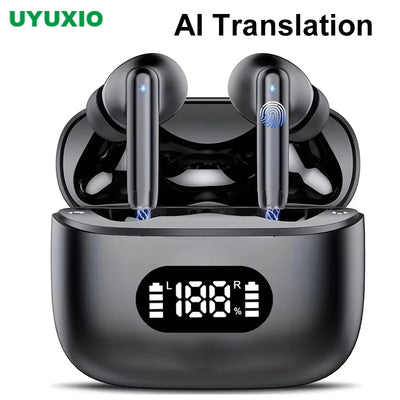 AI Language Translator Earbuds 3 in 1 Accents Translator Earphone Real Time 144 Languages Accents for Travel Business Learning