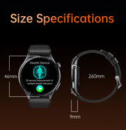 2025 New Health Analysis ECG+PPG Smart Watch Body Fat Uric Acid Blood Pressure Heart Rate Tracker NFC Smartwatch For Android IOS