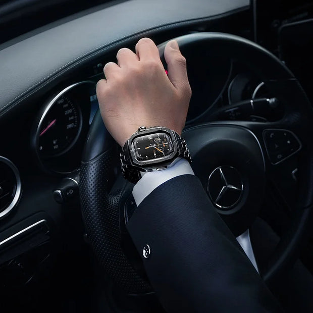 2024 Luxury Stainless Steel Watch Band for Apple Watch Series Ultra 49mm  Smart Watch Case with Stylish Strap