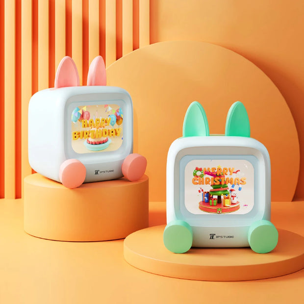 Mini Smart Weather Clock Desktop Display WIFI Bluetooth Speaker Night Light TV DIY Gaming Decor Smart Home Device