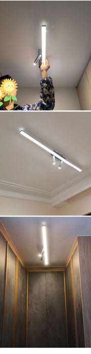 Modern LED Line Ceiling Lamp modern Living Room Dining Room Master Bedroom Study Fixture Gold Black Ceiling Lights Illumination