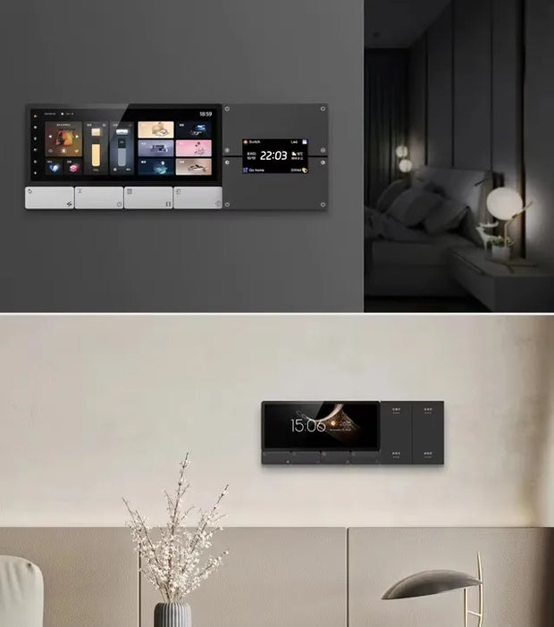 2025 Popular New type Tuya Smart Control Panel Zigbee Gateway With EU and UK For Smart Life Relay Music System Wall Amplifier