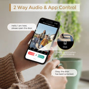 ARPHA Smart Lock D289L Set WiFi Video Smart Lock with Camera & Doorbell 5-in-1 Keyless Entry Fingerprint Door Lock Two-Way Audio